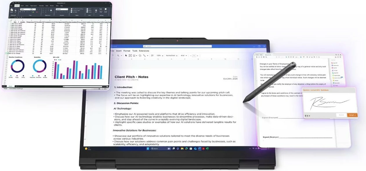 Ultrabook 2-v-1 Lenovo ThinkPad T14s Gen 1, 14", Intel Core Ultra 7 255U, 32 GB RAM pomnilnika, 1 TB SSD, Windows 11 Pro, črn