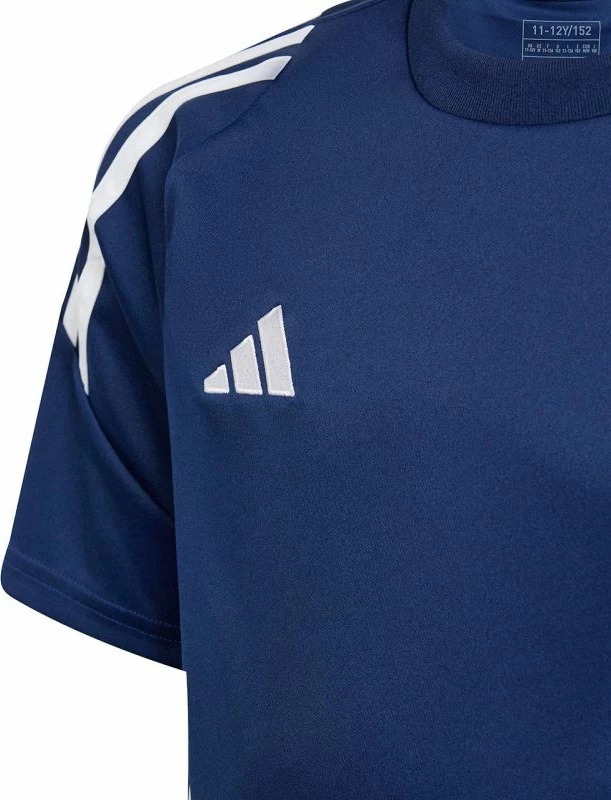 Otroška nogometna majica adidas Tiro 24, temno modra in bela