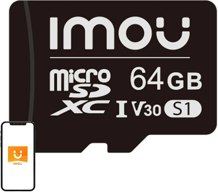 microSD pomnilniška kartica 64GB Imou ST2-64-S1, SDXC, UHS-I, V30