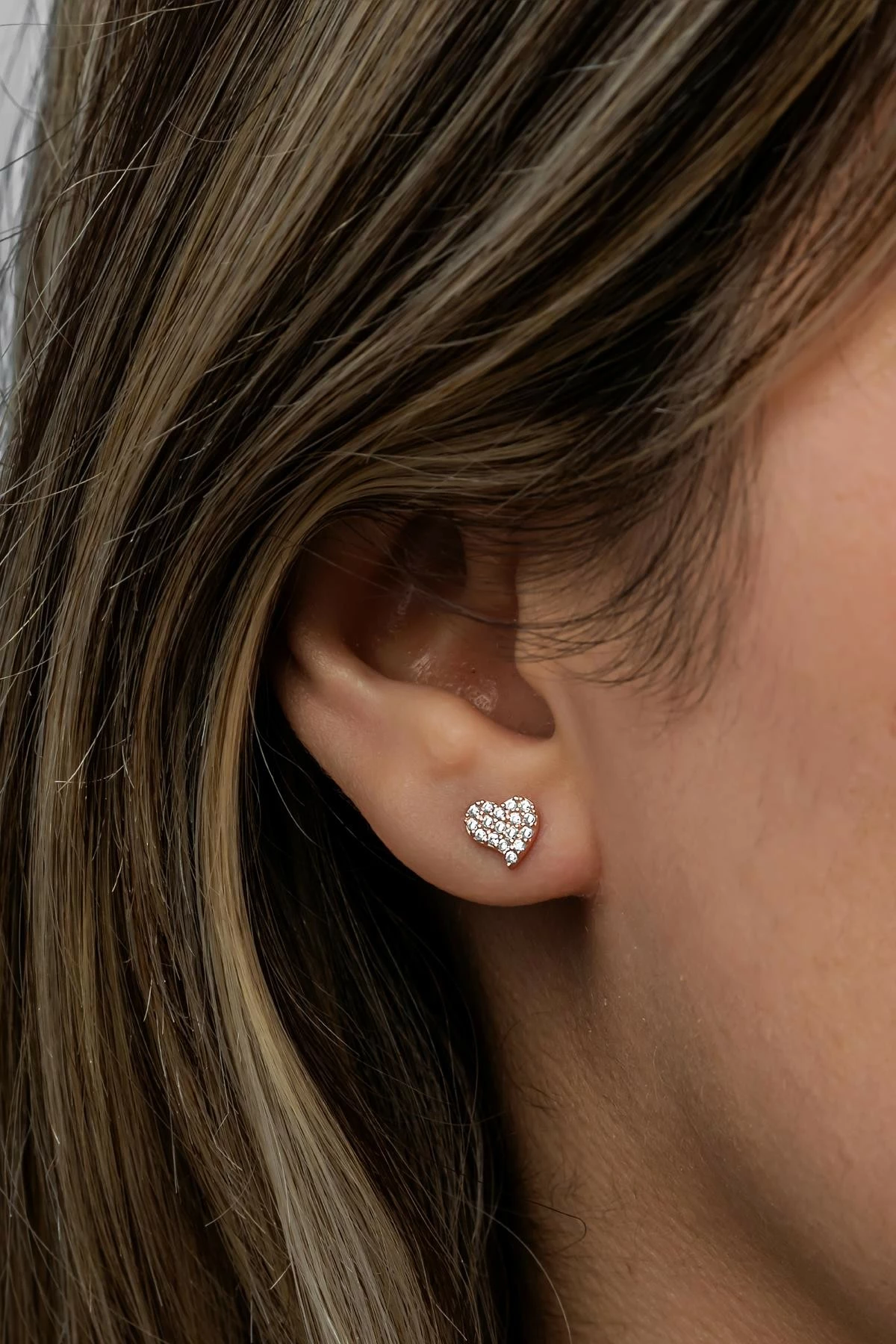 Uhani iz srebra 925, rožnato zlato, Jumeon NRZ999471