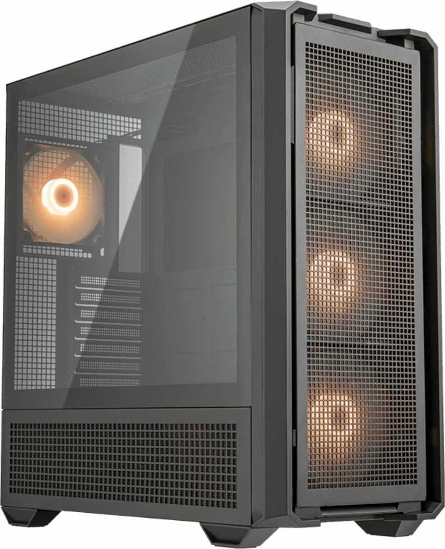 Računalniško ohišje midi tower Cougar MX600 ARGB, črno