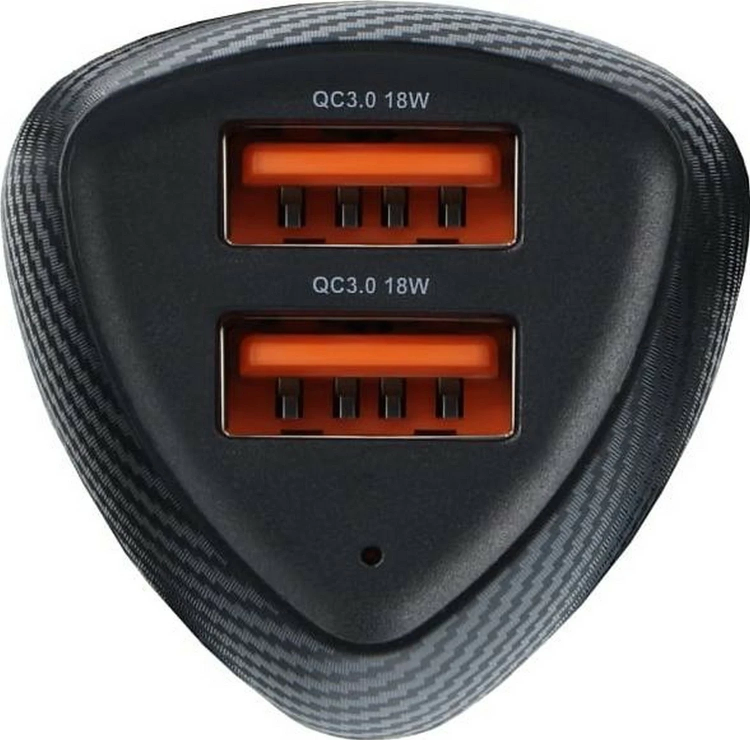 Avtopolnilec Forcell F-Energy Carbon CC50-2A, 2x USB-A, QC3.0, 36W, črn