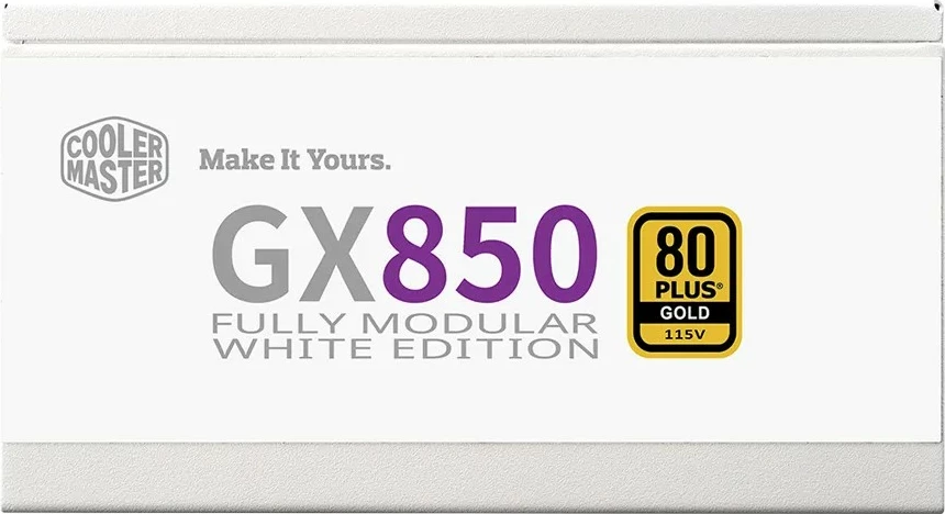 Napajalnik Cooler Master GX850 ATX 3.1, 850 W, 80 PLUS Gold, bel
