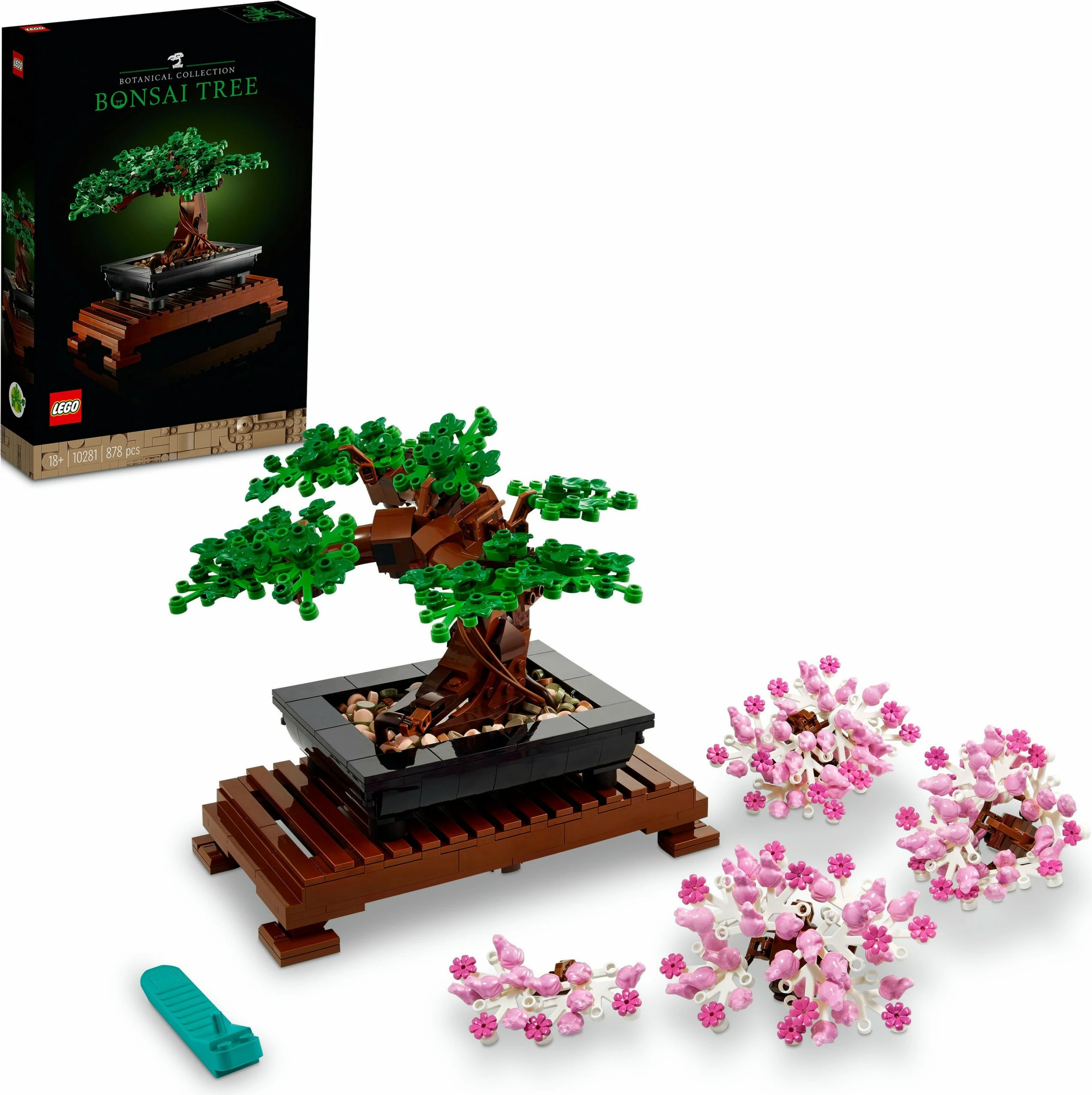 Set za izdelavo bonsaja LEGO Creator Expert, 878 kosov, plastika, večbarven