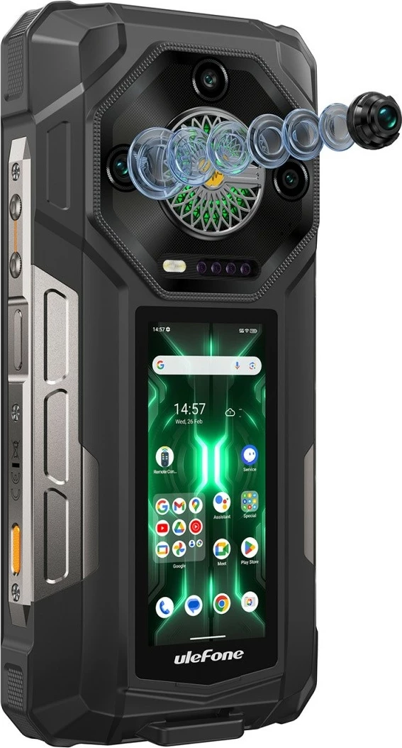 Pametni telefon odporen Ulefone Armor 33 Pro 5G, 16/512GB, črn