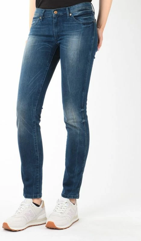 Slim jeans za ženske Wrangler, modri