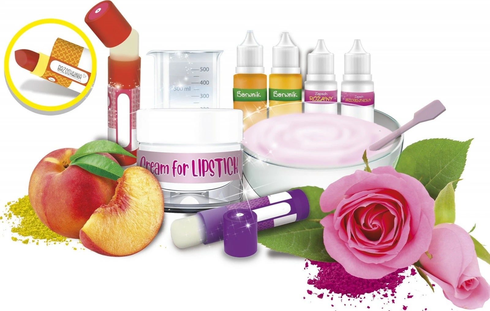 Izobraževalni set Tovarna šmink Lisciani Laboratory I'm a Genius - Lipstick Factory, za dekleta, 8+ let