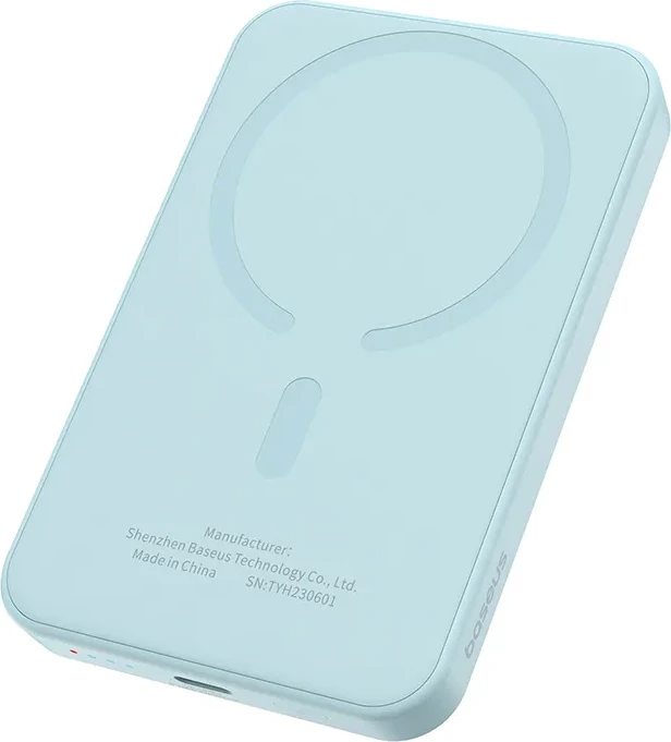 Magnetni mini powerbank 5000 mAh, 20W, USB-C, modra - Baseus