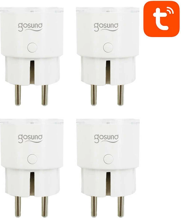 Pametni vtič WiFi Gosund SP111, 3680W, 16A, komplet 4 kosa, bel