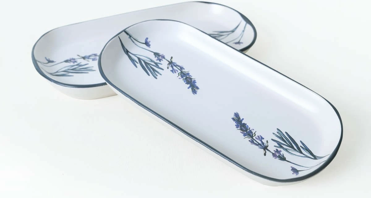 Set servirnih krožnikov (2 kosa) Hermia Concept, X00018835, mat bela