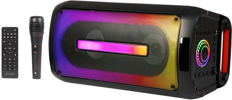 Prenosni Bluetooth zvočnik CityLIGHT, 160W, z mikrofonom, črn, BLOW set