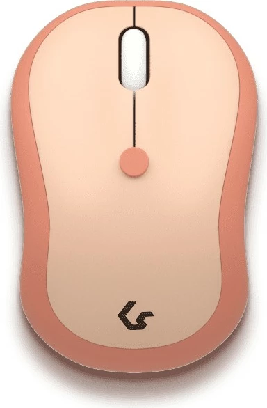 Kompakten brezžični komplet tipkovnice in miške KeySonic KSKM-5200M-RF, QWERTZ, 86 tipk, bež/rjava/roza