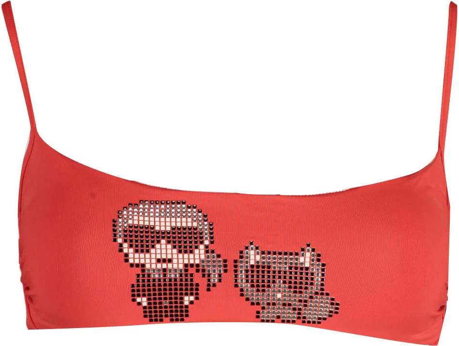 Kopalke KARL LAGERFELD BEACHWEAR ženske, rdeče
