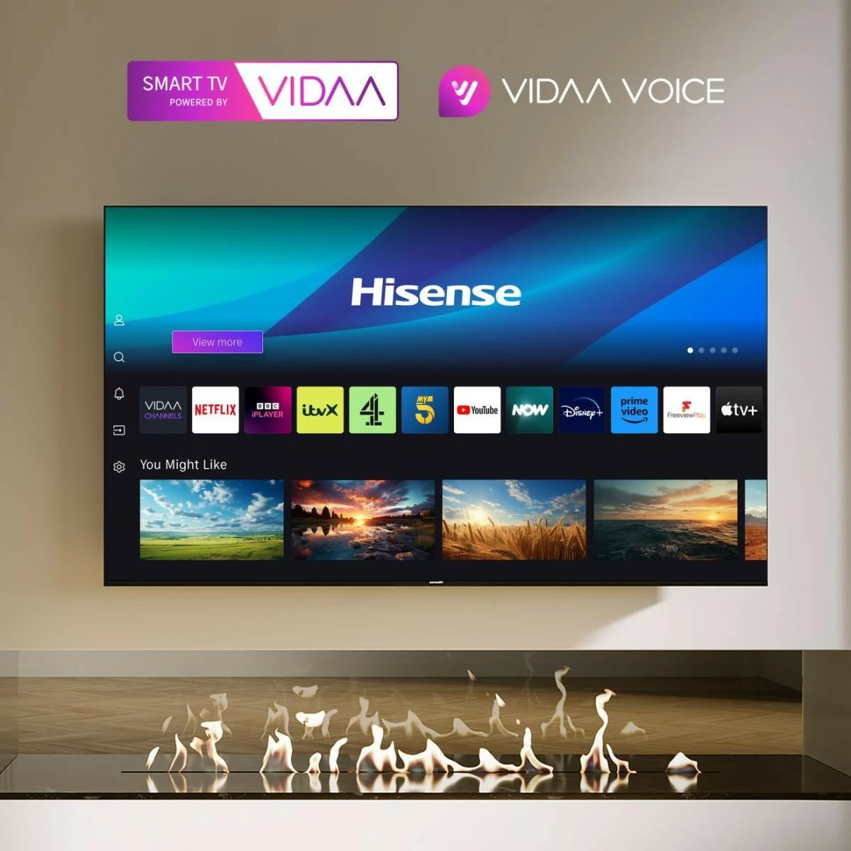 Televizor 75" UHD 4K, Smart TV, Wi-Fi, črn Hisense 75A6N