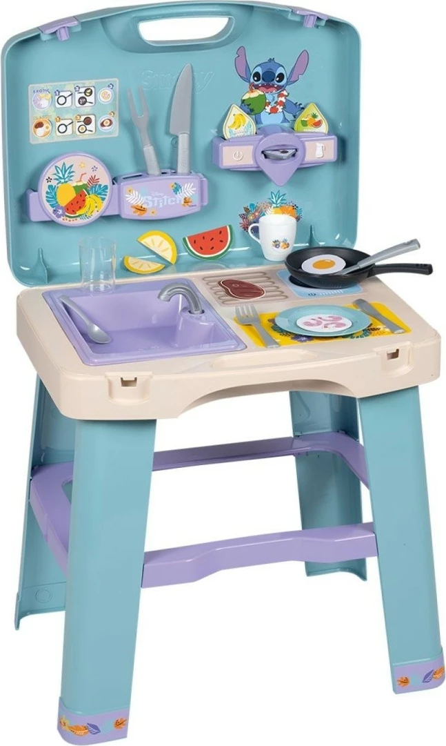 Igralna kuhinja z dodatki, Smoby Stitch Kitchen, večbarvna