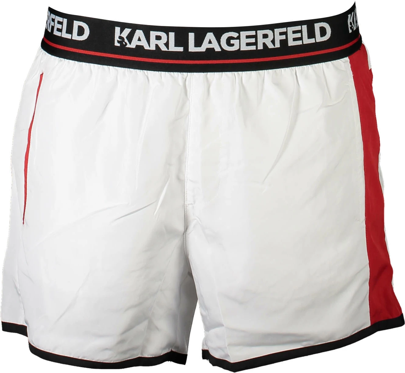 Plavalne kratke hlače KARL LAGERFELD BEACHWEAR, bele