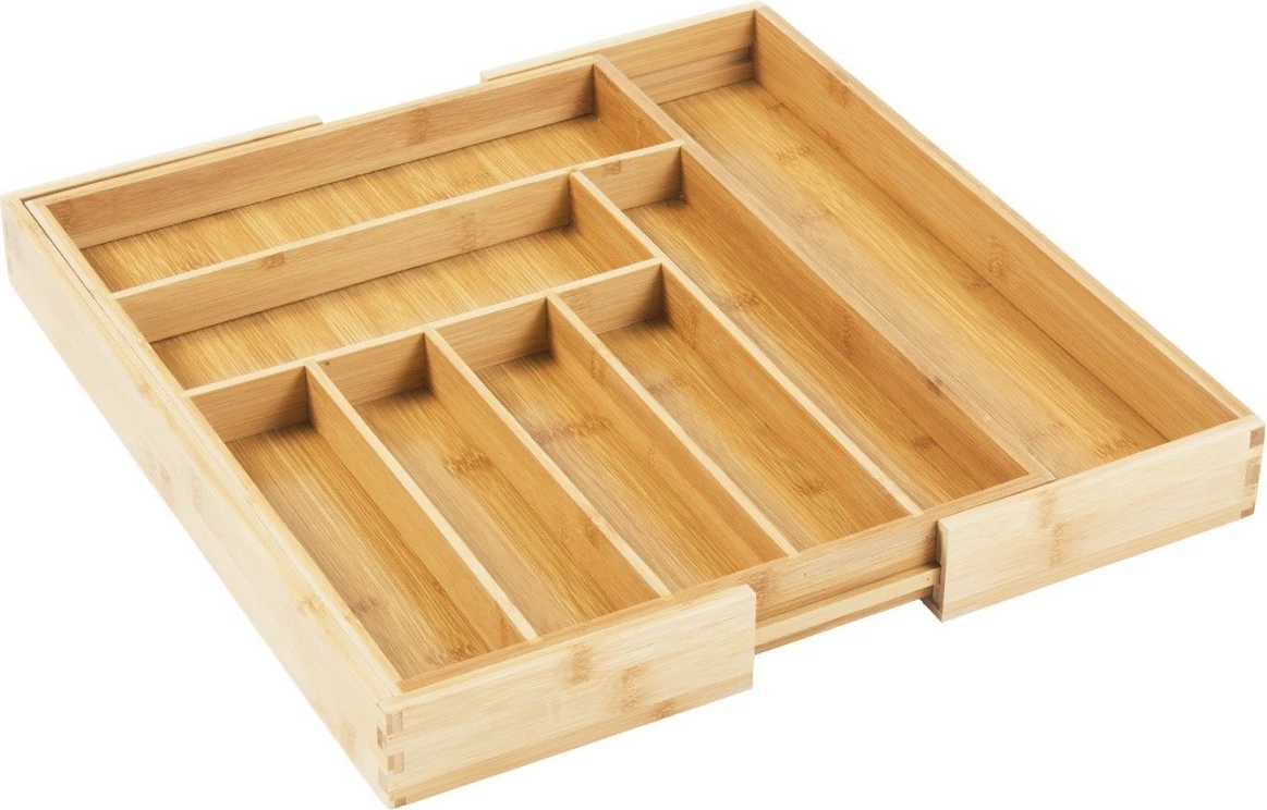 Razširljiv organizator predala iz bambusa GreenBlue GB379, 9 predelkov, barva lesa