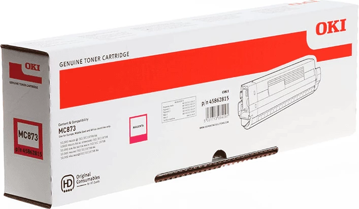 Toner kartuša OKI 45862815, 10.000 strani, magenta