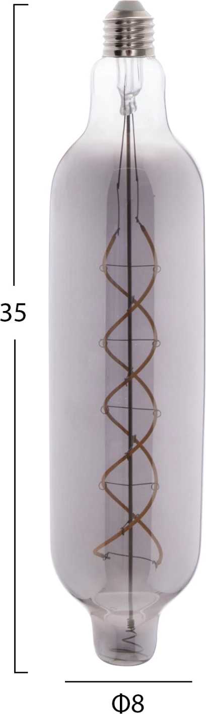 Žarnica JHD-NW7775 LED filament 8W E27 3000K v dimljeni barvi, zatemnljiva
