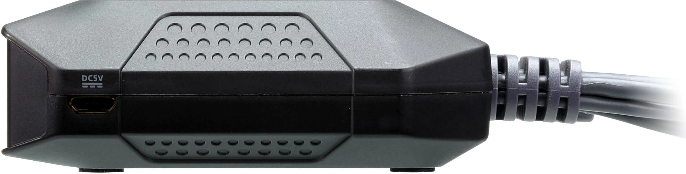 KVM preklopnik, 2 vrata, USB, HDMI 4K, ATEN CS22H, črn