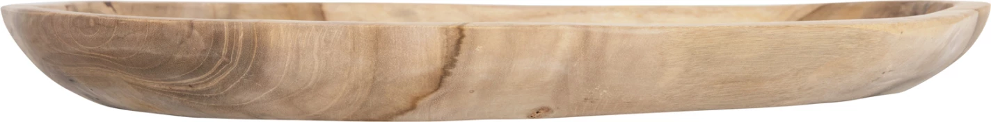 Ovalni pladenj iz recikliranega tikovega lesa 45x35x4H cm