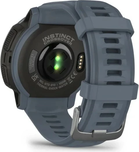 Pametna ura za šport in vsakdanjo uporabo Garmin Instinct Crossover Standard Edition, GPS, 28 dni baterije, silikonski pašček, modra