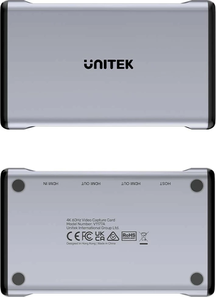 Kartica za zajem videa 4K@60Hz Unitek, siva