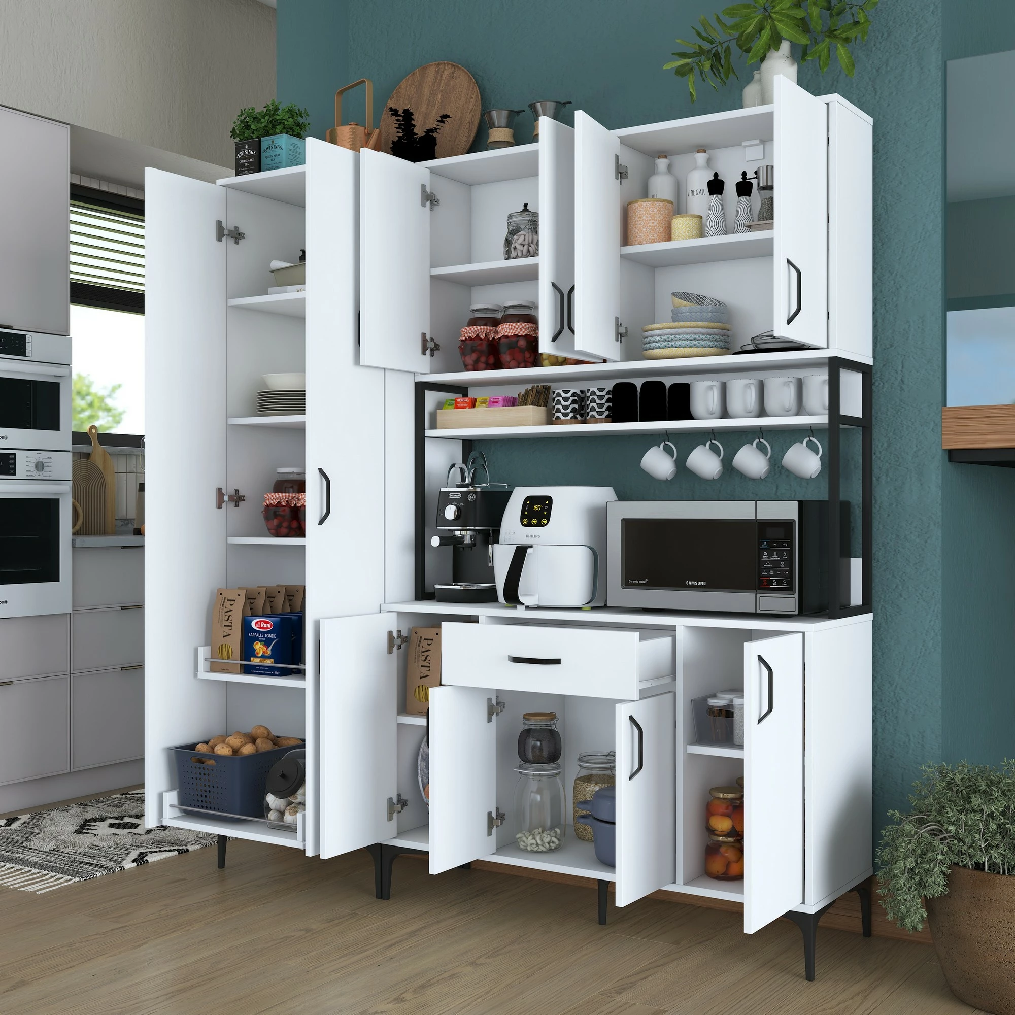 Multifunkcijski omarica Hanah Home JE133 - 3054, bela