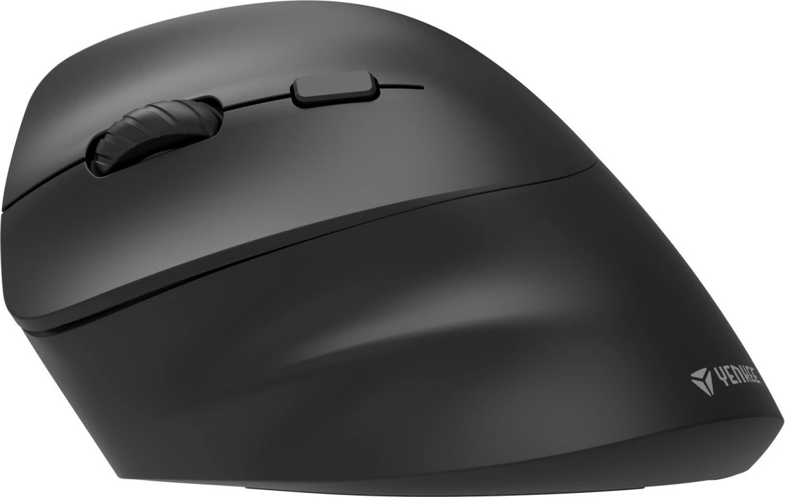 Ergonomska brezžična miška za levičarje YENKEE YMS 5060L, črna