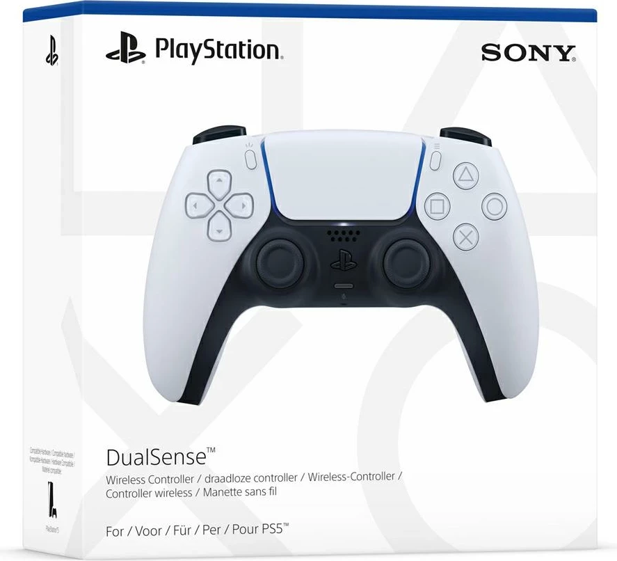 Brezžični kontroler DualSense, Sony PS5, bel