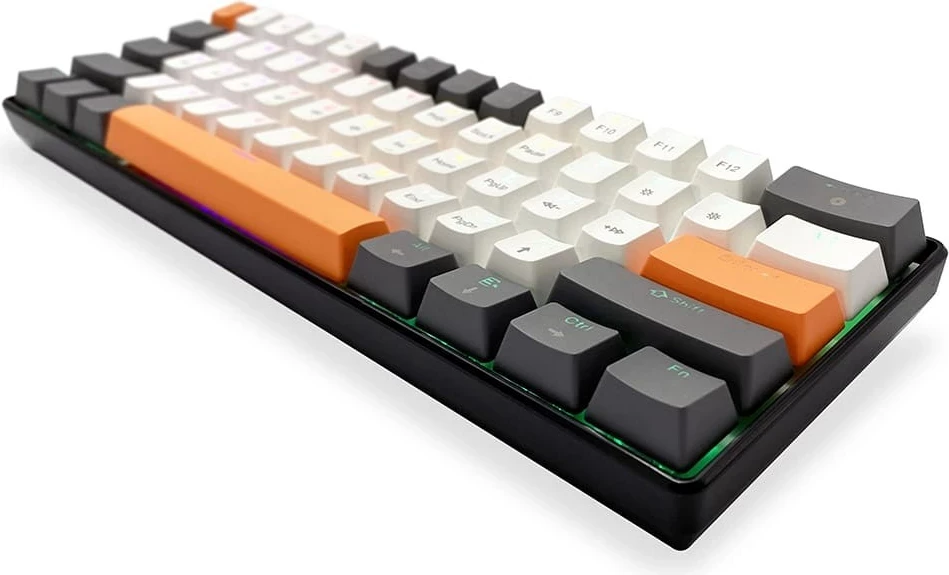 Mehanska tipkovnica 60%, večbarvna osvetlitev, Media-Tech MT1258, črna