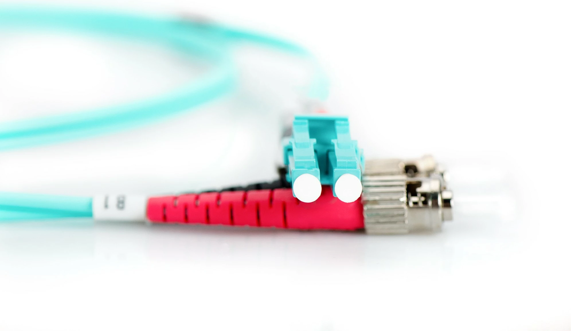 Optični kabel OM3, LC na ST, 3 m, aqua Digitus