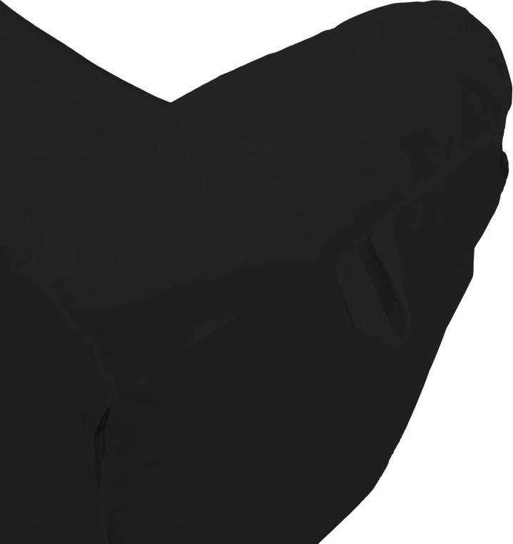 Lounge sedežna vreča, vodoodporen material, črna, 60x150x40 cm, Lara