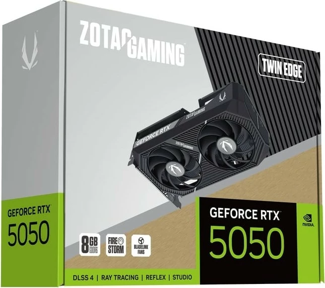 Grafična kartica Zotac RTX 5050 Twin Edge 8GB GDDR6, črna