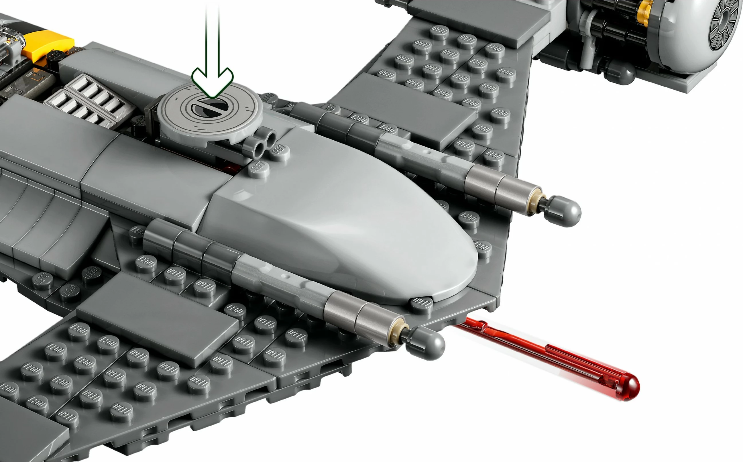 Set gradnje Star Wars N-1 Starfighter iz serije The Mandalorian, 412 kosov, plastika, večbarven