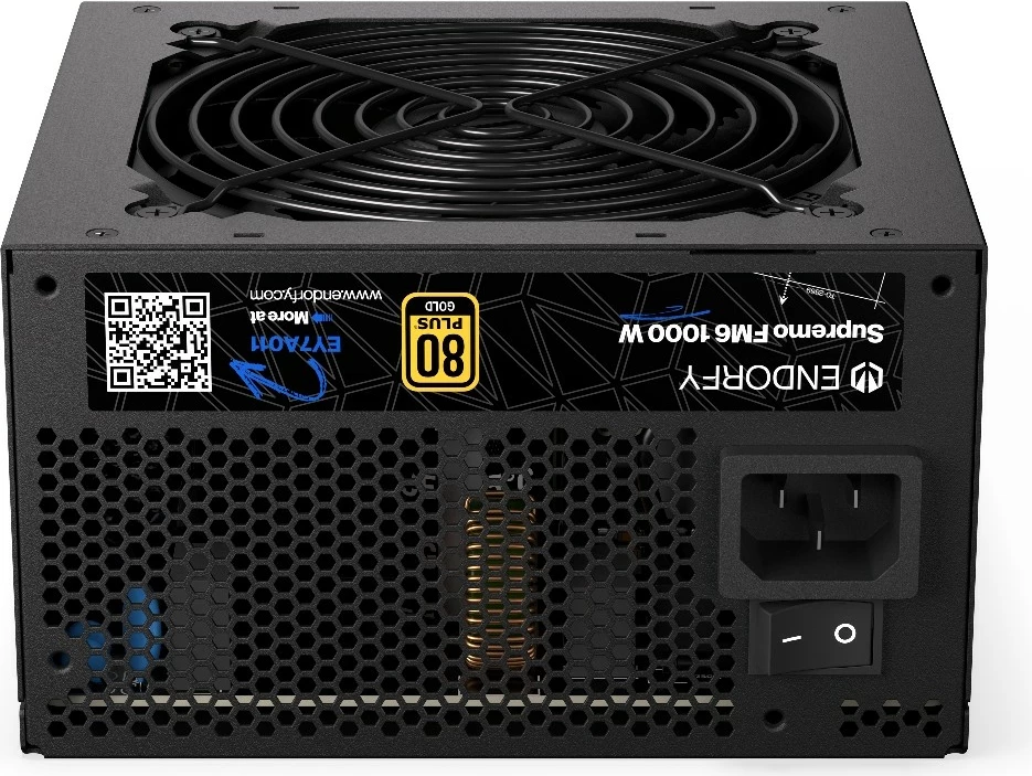 Napajalnik Endorfy Supremo FM6 Gold 1000W, modularen, 80 PLUS Gold, črn