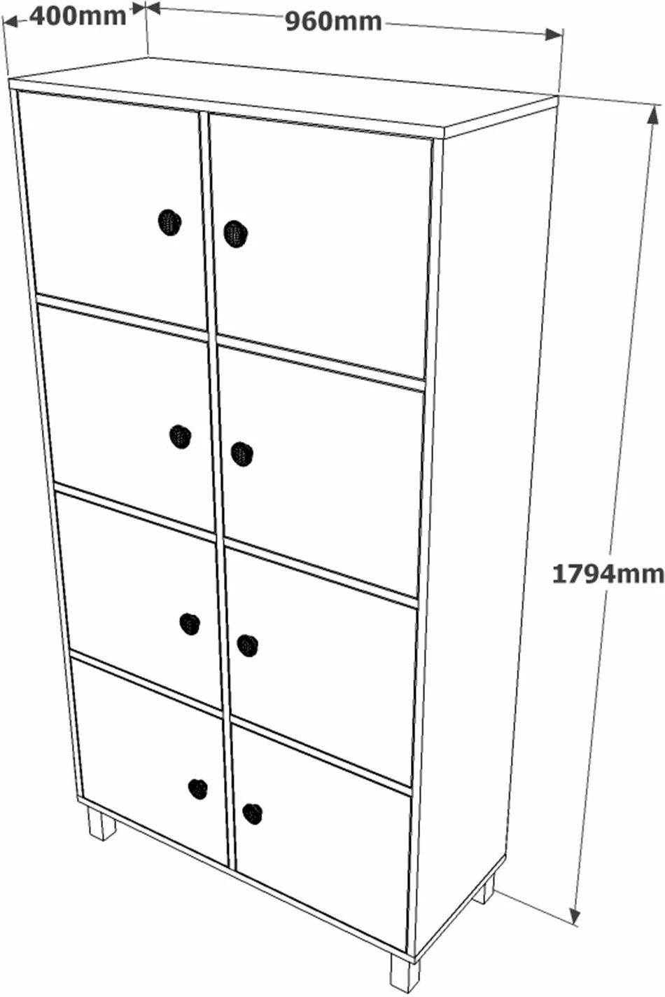 Set pisarniškega pohištva Skye Decor, Mn11-Ba