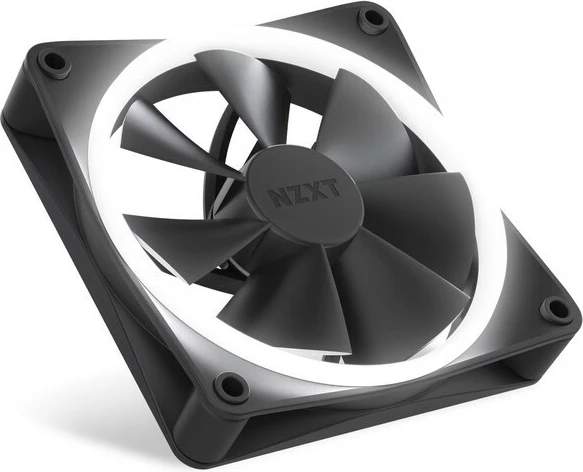 Ventilator za računalniško ohišje NZXT F120 RGB, 120 mm, črn