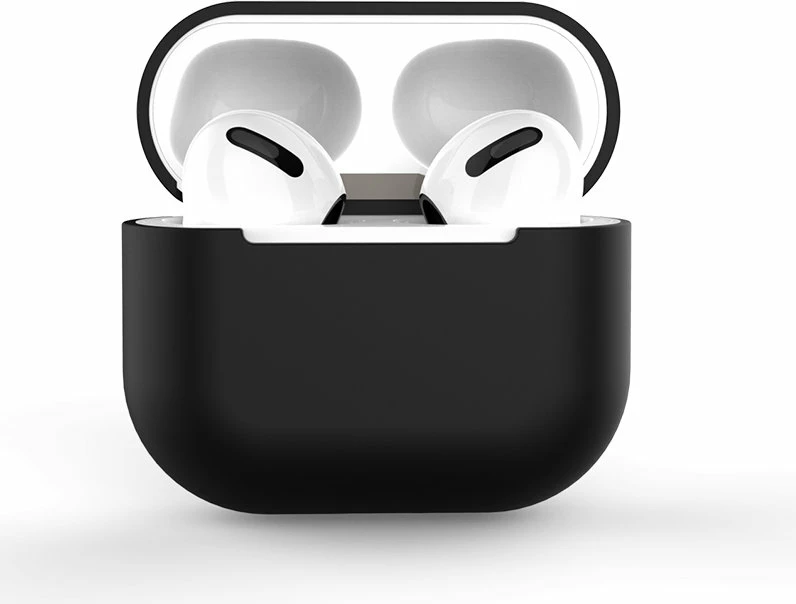 Silikonski ovitek za AirPods 1/2 Hurtel, črn