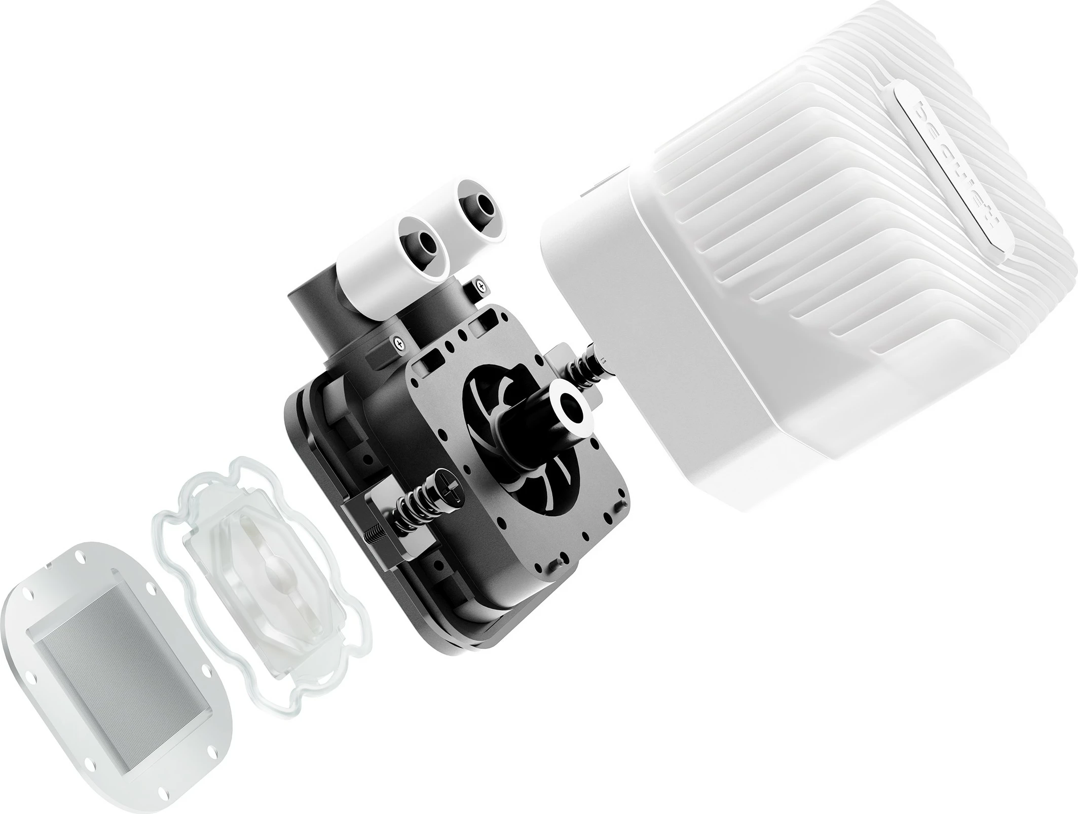 Hladilnik z vodo z ARGB osvetlitvijo 360 mm be quiet! LIGHT LOOP, bel