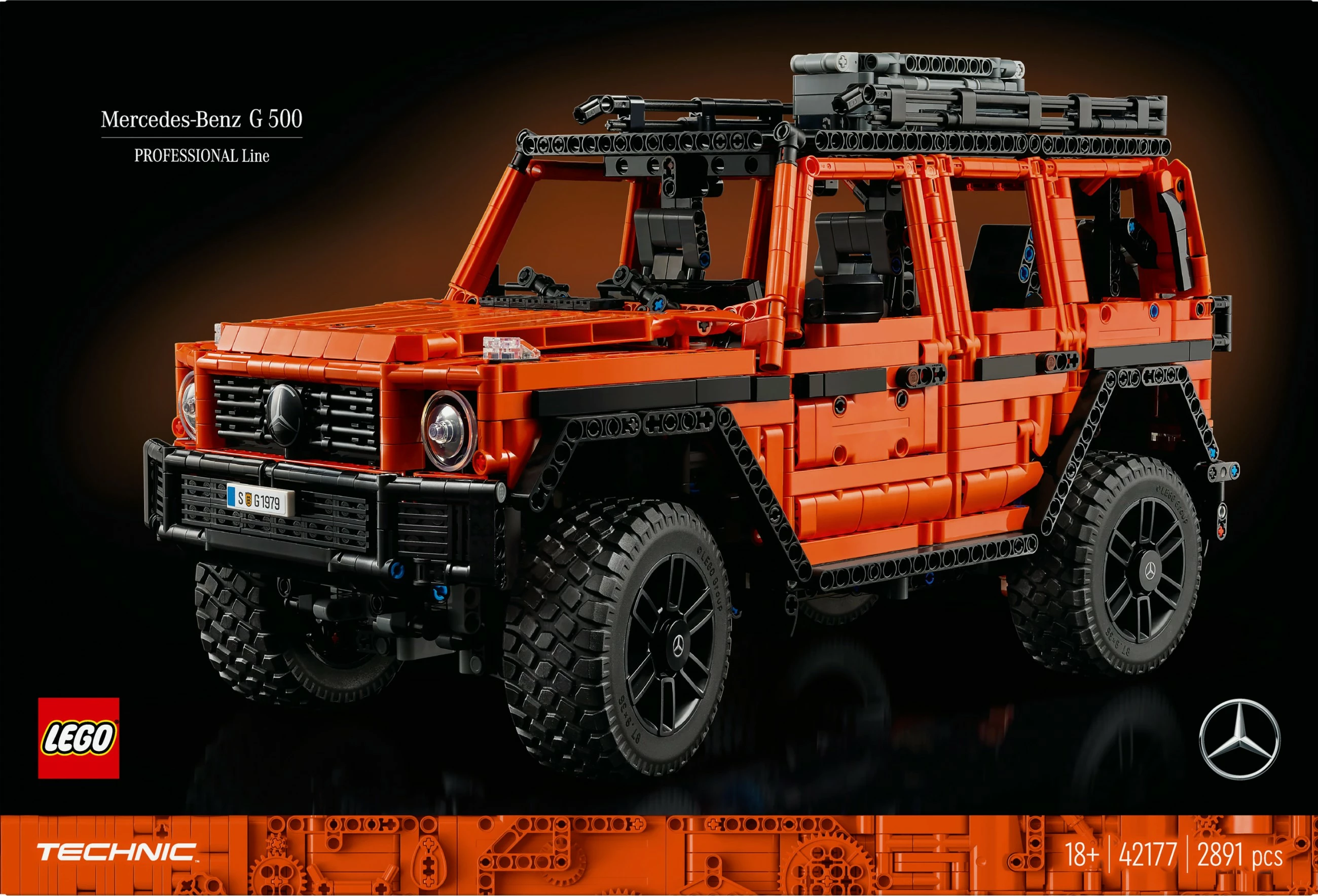 Komplet za sestavljanje Mercedes-Benz G 500, 2891 delov, večbarven - LEGO