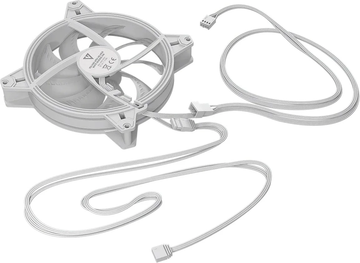 Računalniški ventilator MODECOM FAN-APEX-140R-ARGB-200, 140 mm, ARGB, bel