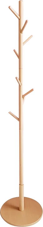 Stojalo za plašče iz naravnega lesa Driko D38x174cm