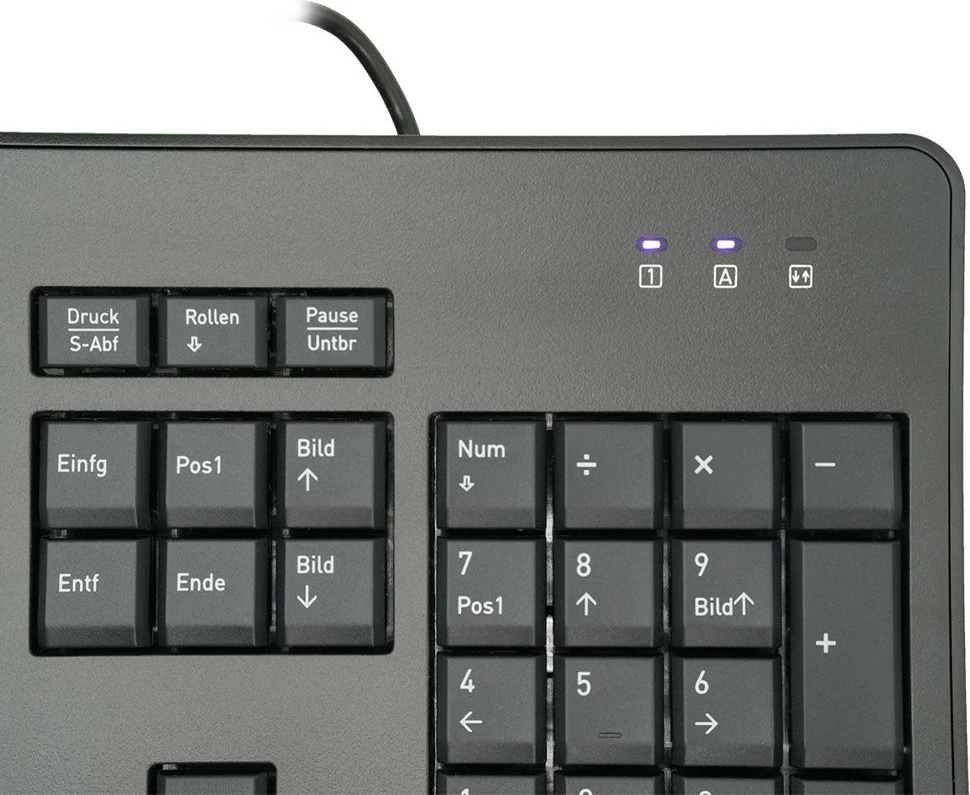 Tipkovnica Wortmann TERRA Keyboard 1500, USB, 105 tipk, QWERTZ, črna