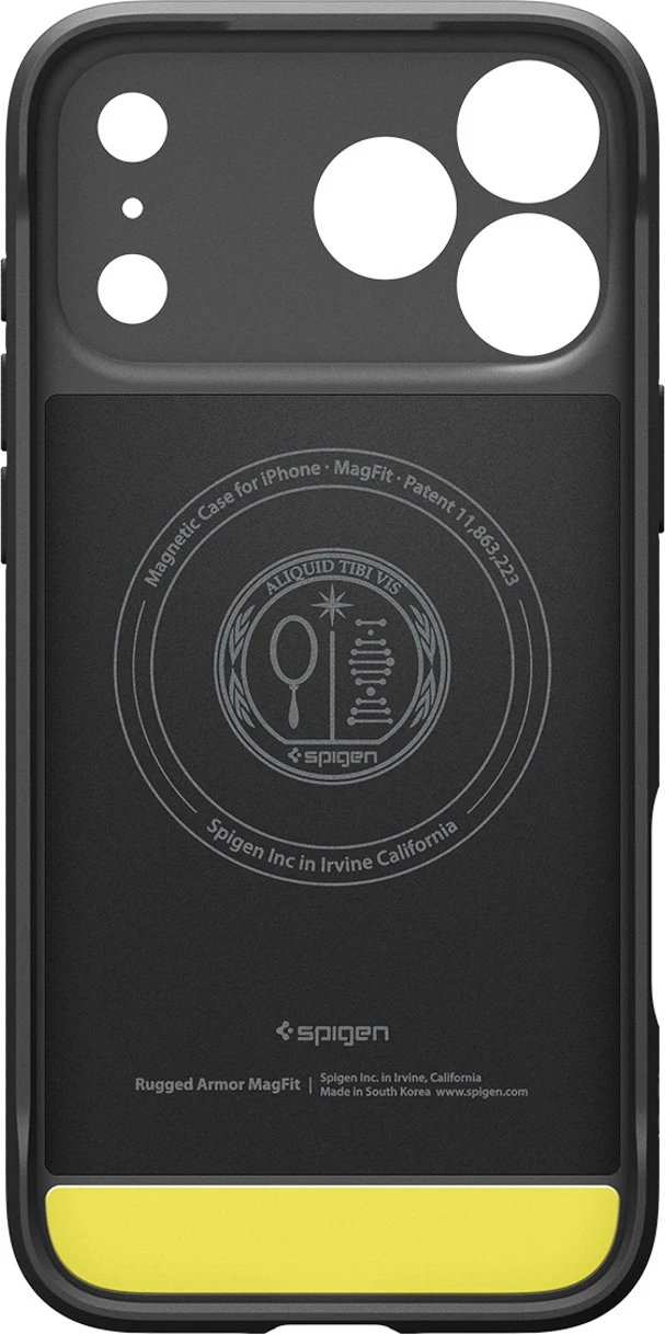 Ovitek Rugged Armor Mag MagSafe za iPhone 17 Pro, črn — Spigen