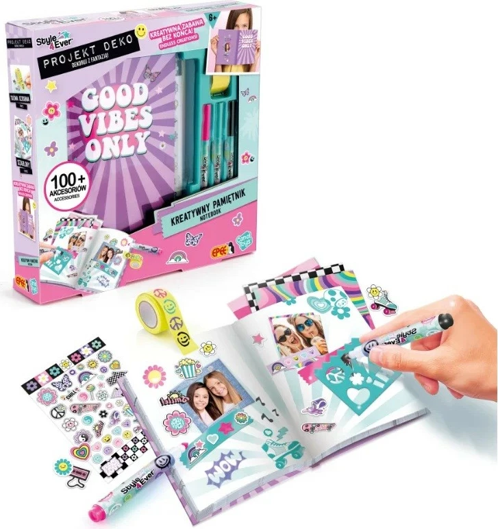 Kreativni set, Epee Project Deko, osebni dnevnik s pripomočki za dekleta, večbarven