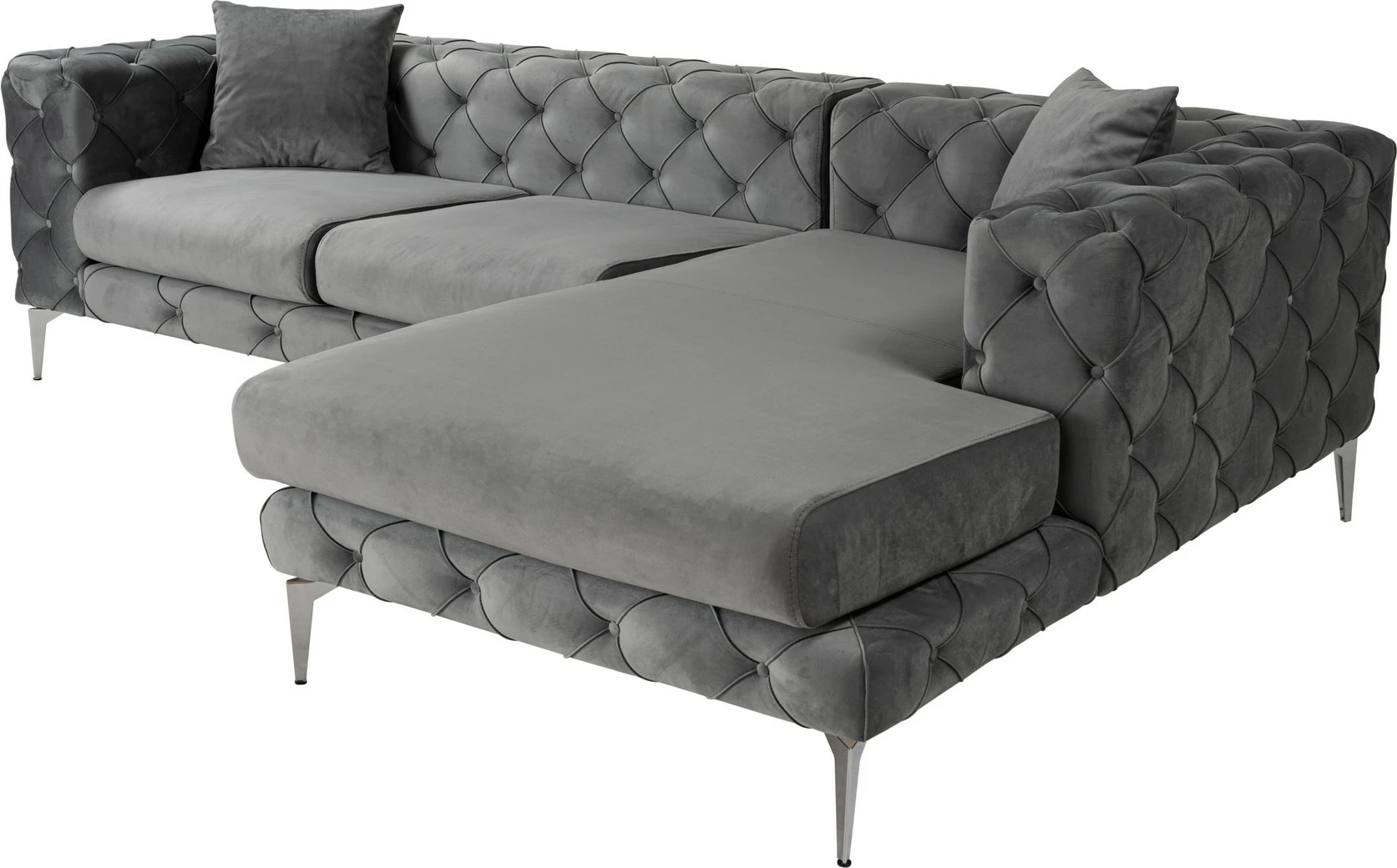 Kotna sedežna garnitura Como Eco, desni kot - Atelier del Sofa, antracit