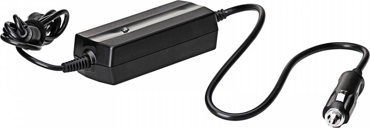 Avto polnilec USB-C PD/QC 65 W, 12/24 V, Akyga AK-ND-83, izhod 20 V 3,25 A, kabel 1,8 m, črn