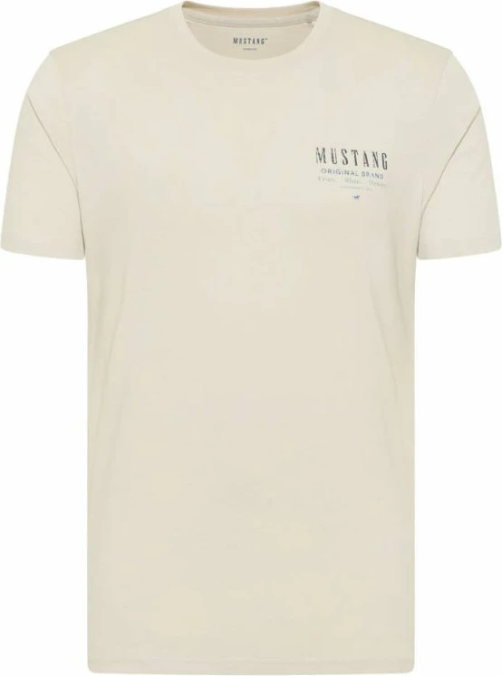 Majica za moške Mustang Alex C Print M T-shirt 1013523 2081, krem