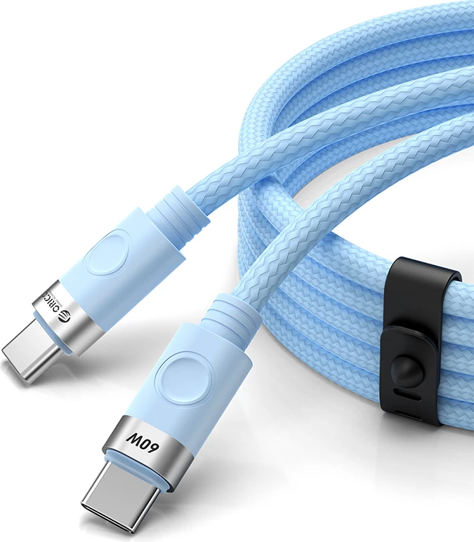 Kabel USB-C na USB-C Orico CDX, 1 m, 60 W, moder